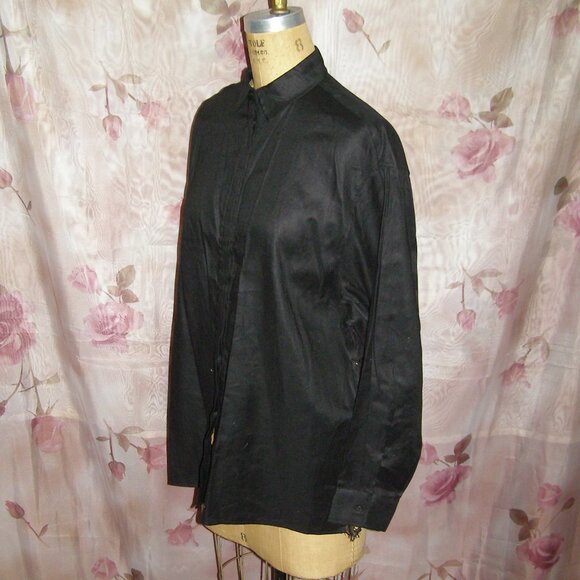 NWOT sz M/L Sies Marjan Black Dress shirt with Lace Back - Picture 4 of 8